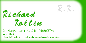 richard kollin business card